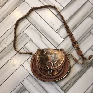 metallic crossbody